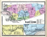 East Lyme Town, Lyme East Town, Flander Village, Niantic, New London County 1868